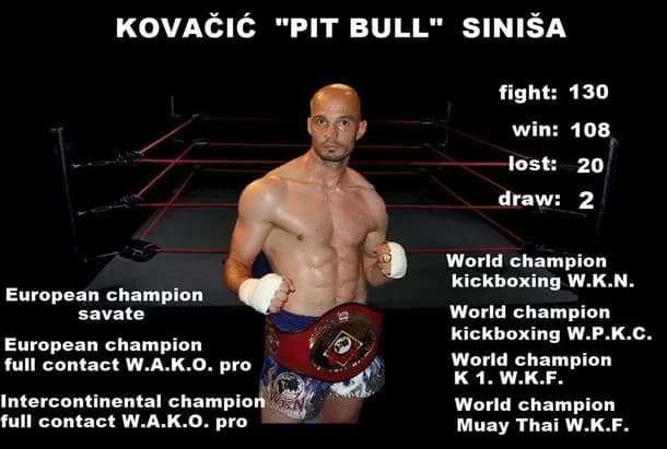 Glavni Kickboxing trener Siniša Kovačić.